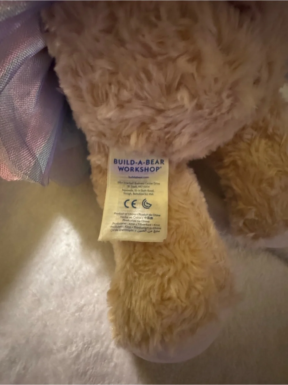 Build-A-Bear Beige Teddy with Tutu